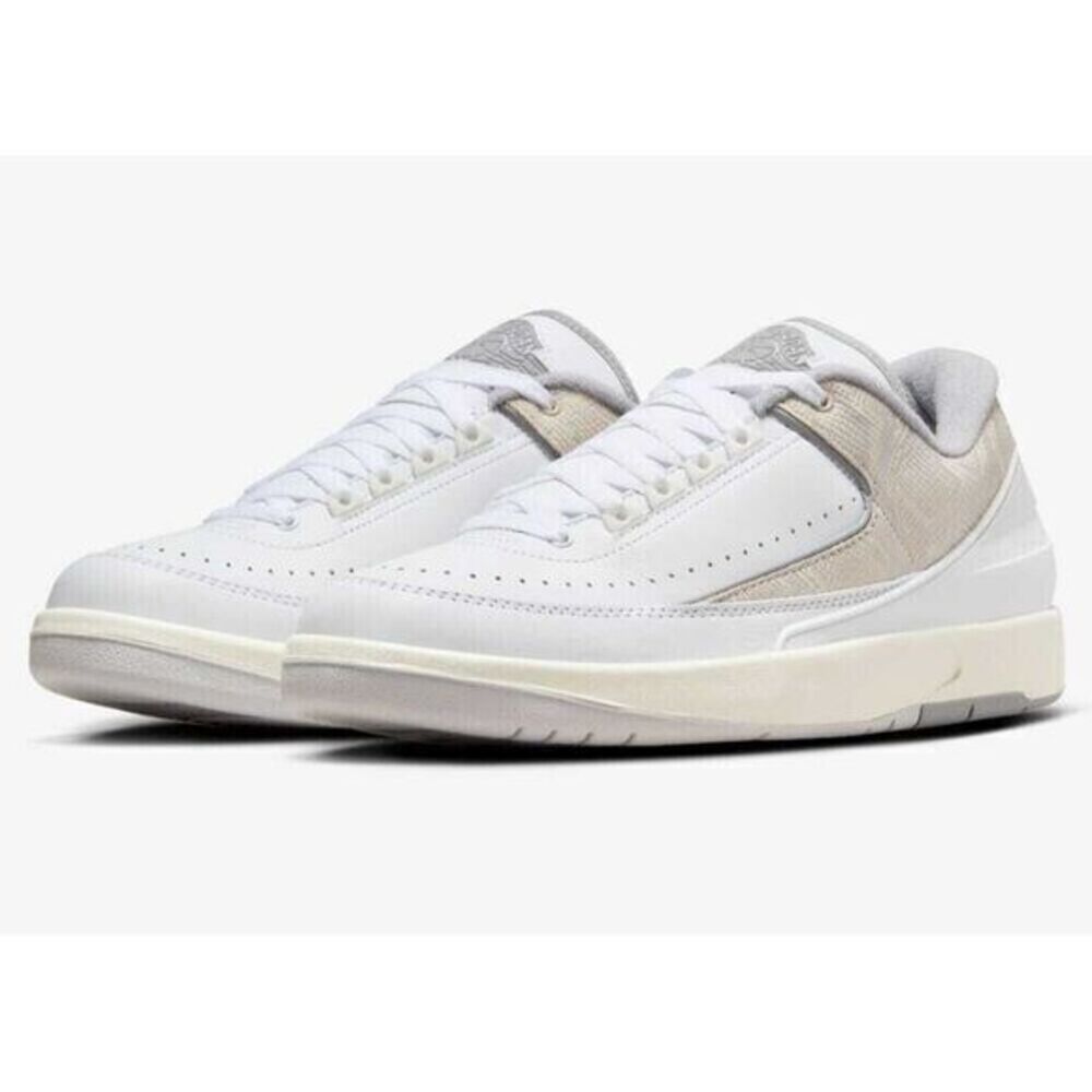 Nike Air Jordan 2 Python Low White/Cement Grey-Sanddrift DV9956-100 Men's SZ 7.5 - Picture 3 of 4
